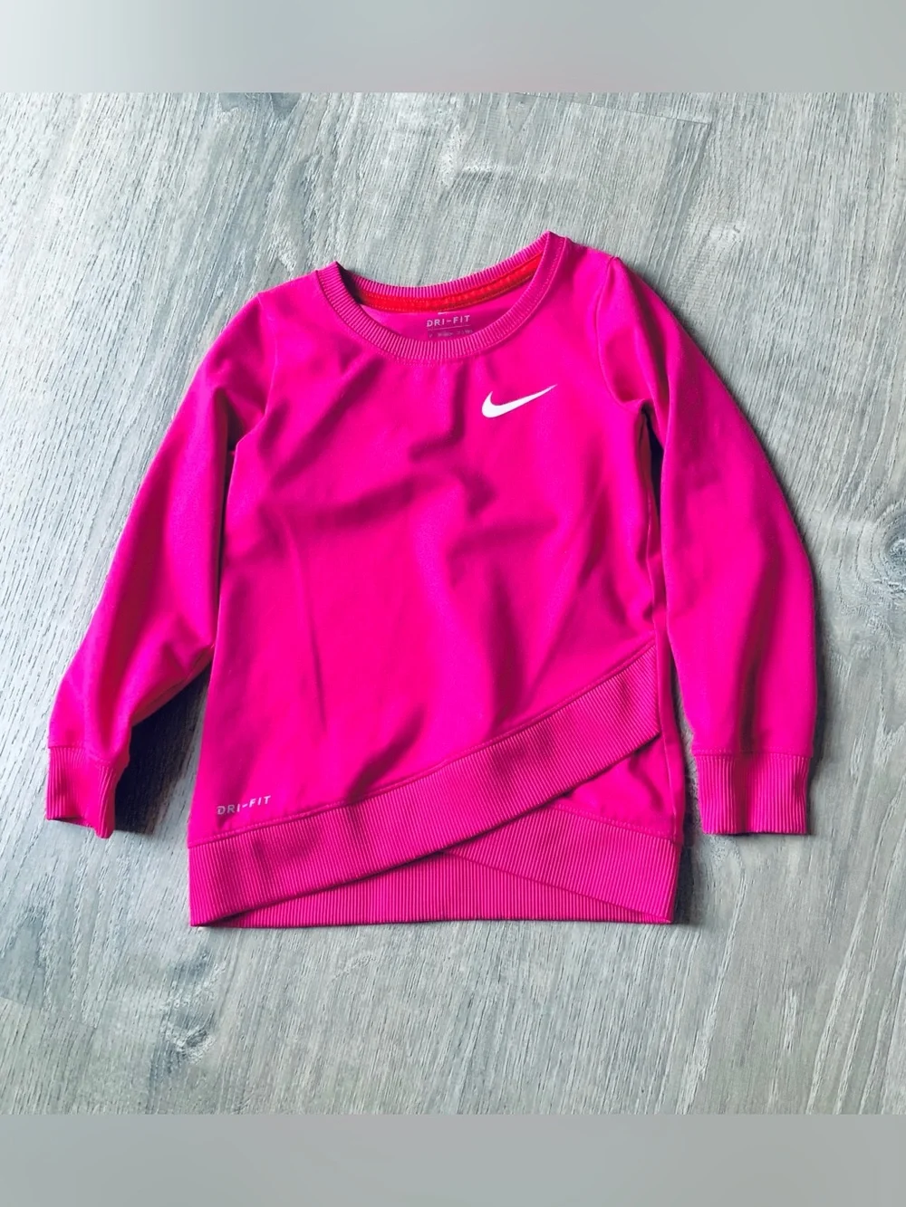 Nike Dri-FIT Pink Long Sleeve Top Girls 3T